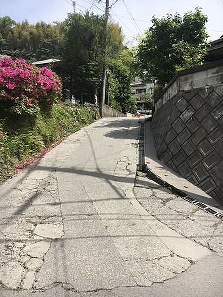 私道側（物件は左側）