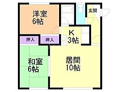 間取図画像 2LDK