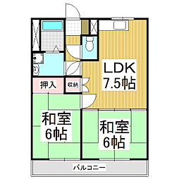 間取図画像 2LDK