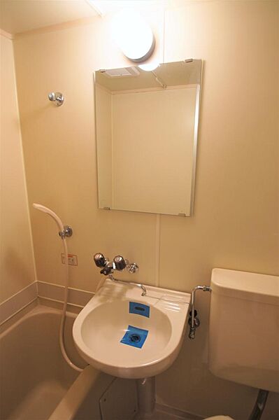 画像16:洗面台には鏡付き。