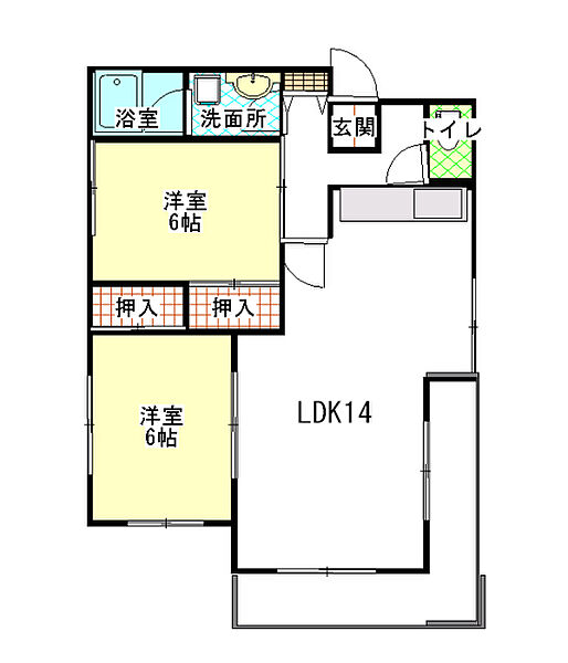 同じ建物の物件間取り写真 - ID:208009145110