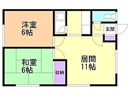 豊岡9ー5二戸借家 2階