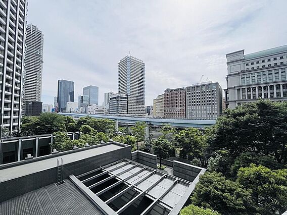 緑が見える眺望...