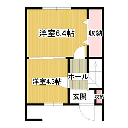 ラ・ルーチェ 2LDKの間取図画像