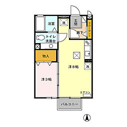 間取図画像 1LDK
