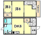 神戸市兵庫区都由乃町２丁目 2階建 築60年のイメージ