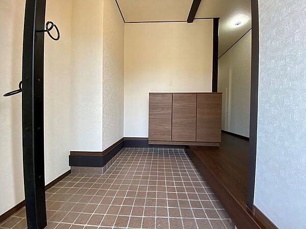 下駄箱付きの玄関