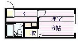 間取図画像 1K