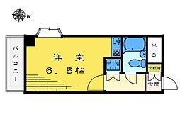 ライオンズマンション中野東 ワンルームの間取図画像