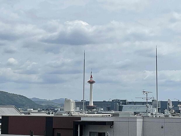 バルコニーからの京都眺望