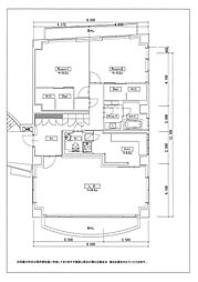 ジュノ羽根木公園 2階2LDKの間取り