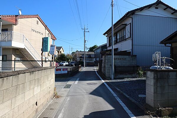 北東側接道、幅員2.9m