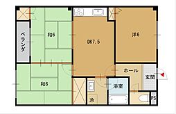 アマデウスVI 301・302・402 3階3DKの間取り