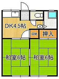 間取図画像 2DK