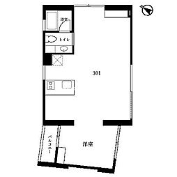 SILHOUETTE代々木上原　事務所SOHO相談可 3階1LDKの間取り