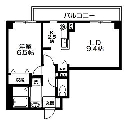 HIGHBRIDGEオギクボ 1LDKの間取図画像