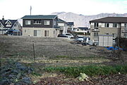 防草シート施設前の現地