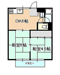間取図画像 2DK