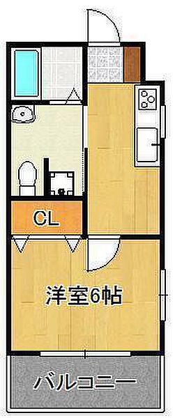 セピアハウス遠浦 ｜福岡県直方市大字感田(賃貸マンション1K・2階・28.80㎡)の写真 その2