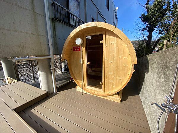 現在のオーナー様が新設したサウナ。西熱海でととのえます。