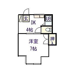 間取図画像 1DK