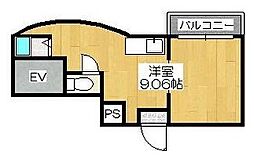 吉田ビル ワンルームの間取図画像