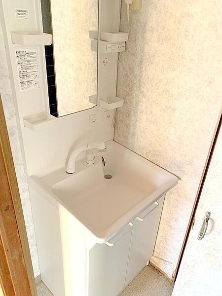 新調されたばかりの独立洗面台はヘッドシャワー付きです♪