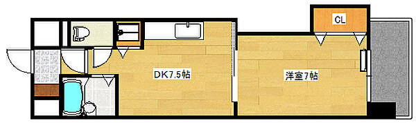 広島県広島市西区観音本町２丁目(賃貸マンション1DK・2階・32.67㎡)の写真 その2