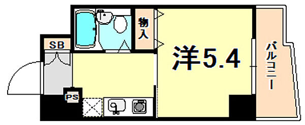 兵庫県神戸市中央区北長狭通５丁目(賃貸マンション1K・4階・20.00㎡)の写真 その2