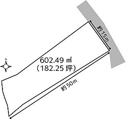 笛吹市御坂町上黒駒売地の土地画像