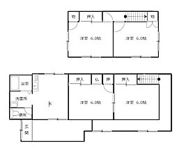 彦根貸家 4DKの間取り