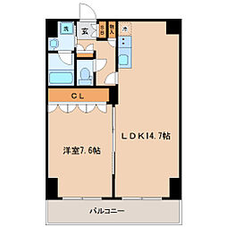 レジデンス仙台駅東 1LDKの間取図画像