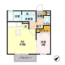 間取図画像 1DK