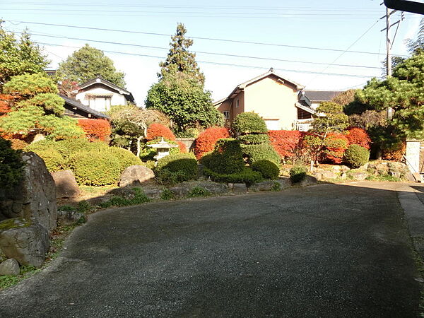 玄関前の庭