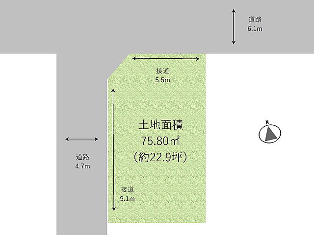 ホームズ 喜里川町 建築条件なし土地 東大阪市 近鉄奈良線 枚岡駅 徒歩9分の土地 物件番号