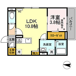 間取図画像 1LDK