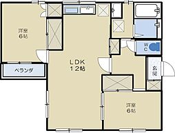 間取図画像 2LDK