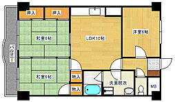 メゾンリュミエール 4階3LDKの間取り