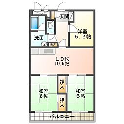 間取図画像 3LDK