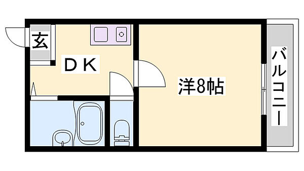 シャインコスモマンション ｜兵庫県加東市松沢(賃貸マンション1DK・2階・28.00㎡)の写真 その2