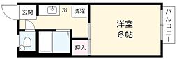 それいゆコーポ 1階1Kの間取り