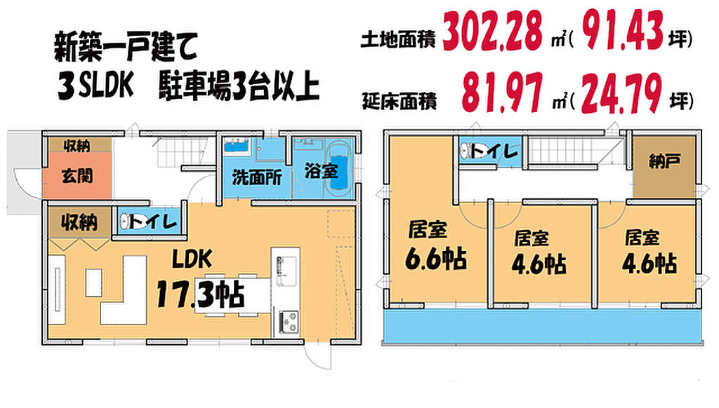 内覧可 新築一戸建て 土地面積90坪超 宮崎県宮崎市下北方町戸林5266 3の中古一戸建て 物件番号 の物件詳細 ニフティ不動産