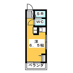 ヴァンヴェール上石神井南 ワンルームの間取図画像