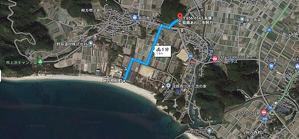 海まで１Ｋｍ。自転車で５分。