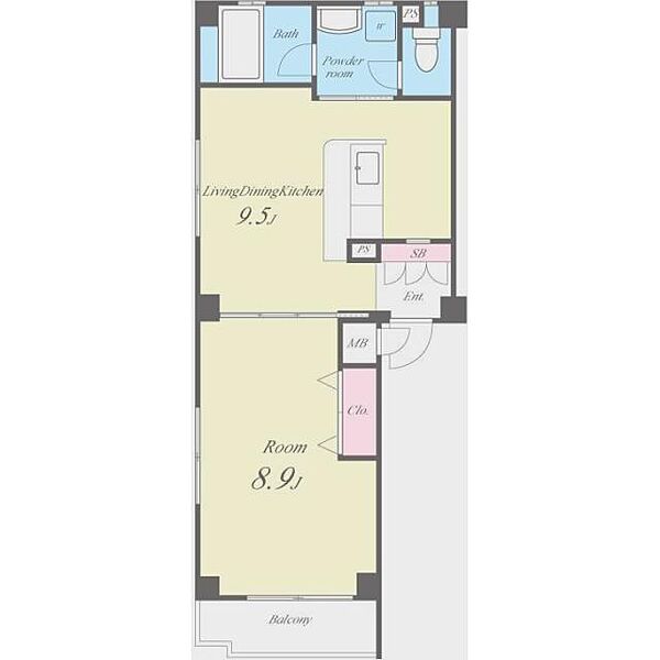 エクセレントフィールド 301｜大阪府高石市綾園７丁目(賃貸マンション1LDK・3階・41.39㎡)の写真 その2