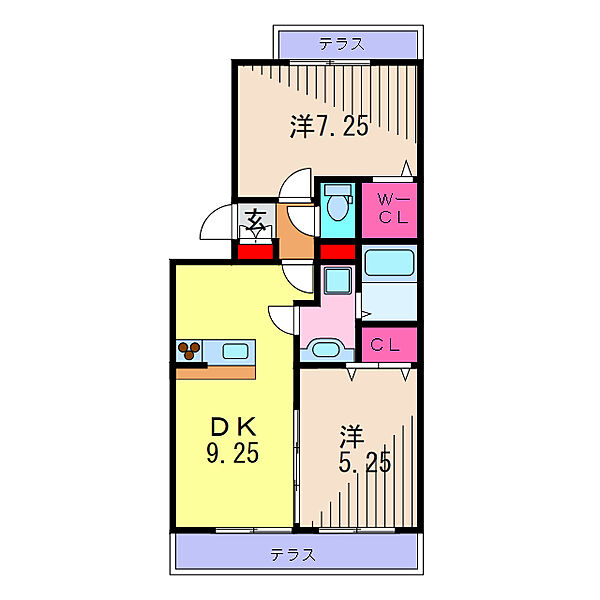 ＲＳＡ ｜東京都足立区辰沼２丁目(賃貸アパート2DK・1階・48.90㎡)の写真 その2