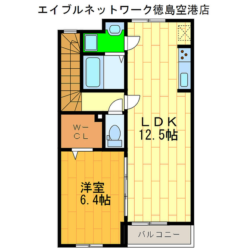 ホームズ でお部屋探し マリオ北島c 3階 301 1ldk 賃料5 9万円 54 19 賃貸アパート住宅情報 物件番号 取扱い不動産会社 株式会社高島不動産 エイブルnw徳島空港店