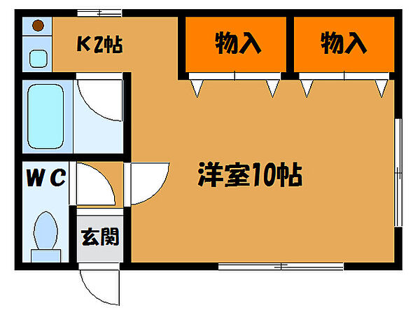 北海道函館市万代町(賃貸アパート1K・1階・28.98㎡)の写真 その2