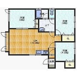 ハイツサワダ桔梗 1階