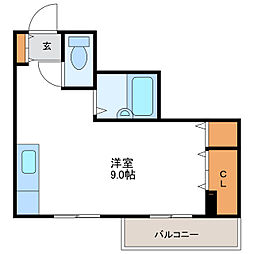 クラークハイツ 4階/-